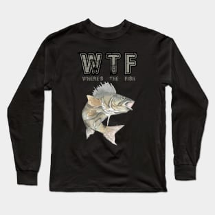 Fishing Shirt Fishing Gift for Dad Fishing Tshirt Fisherman Gift Men's Fishing Shirt Fly Fishing Shirt Funny Walleye Fishing Shirt Fathers Day Gift Long Sleeve T-Shirt